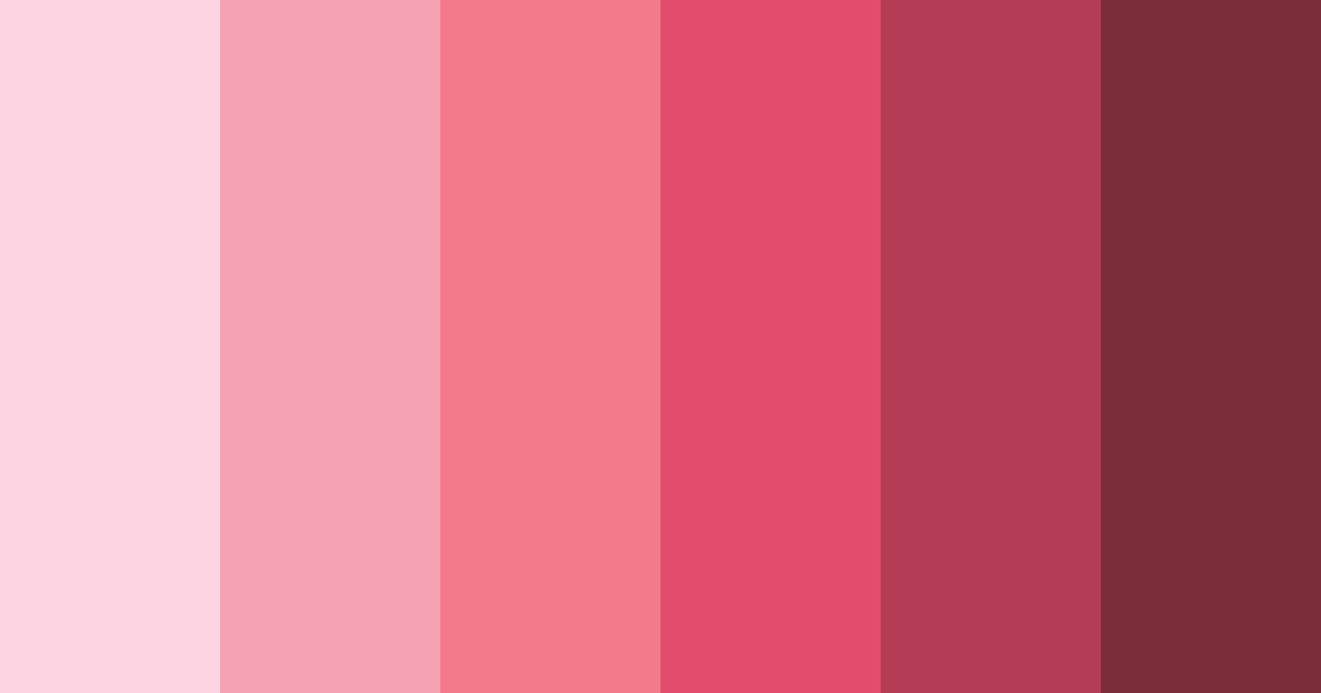 Download blushing florals color palette PNG image (landscape)