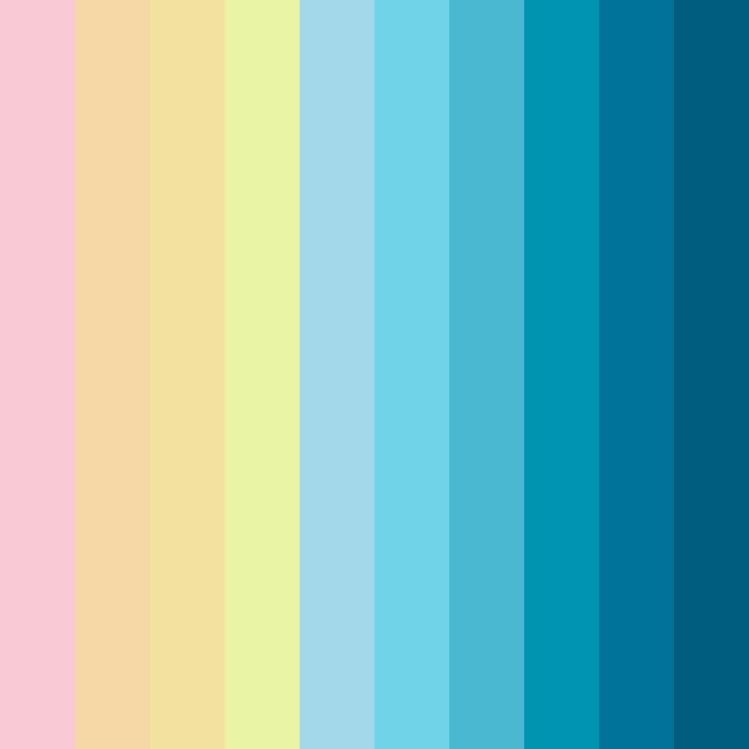 Colorful Blue Color Palette - ColorDrop
