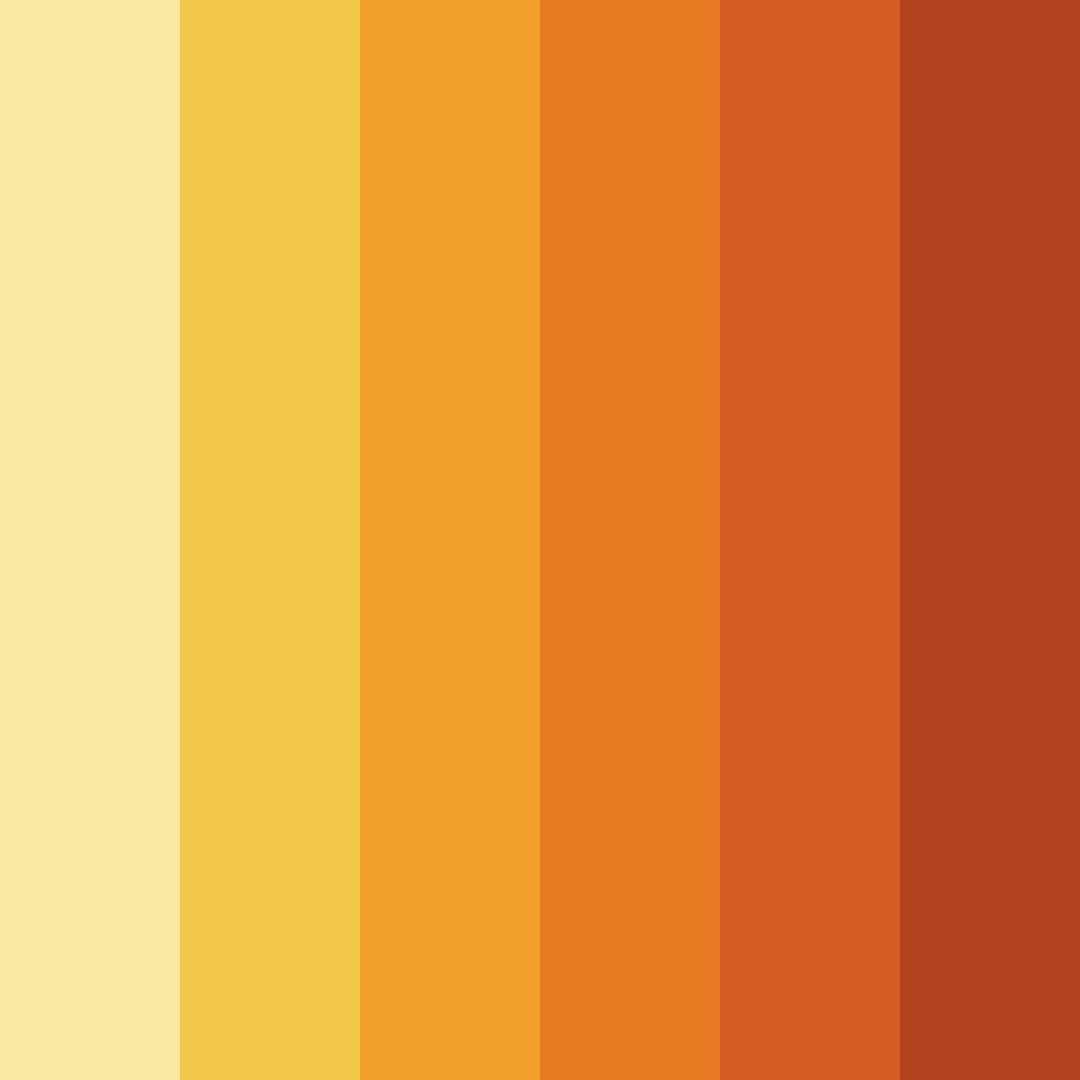 Download golden ember sunset color palette PNG image (square)