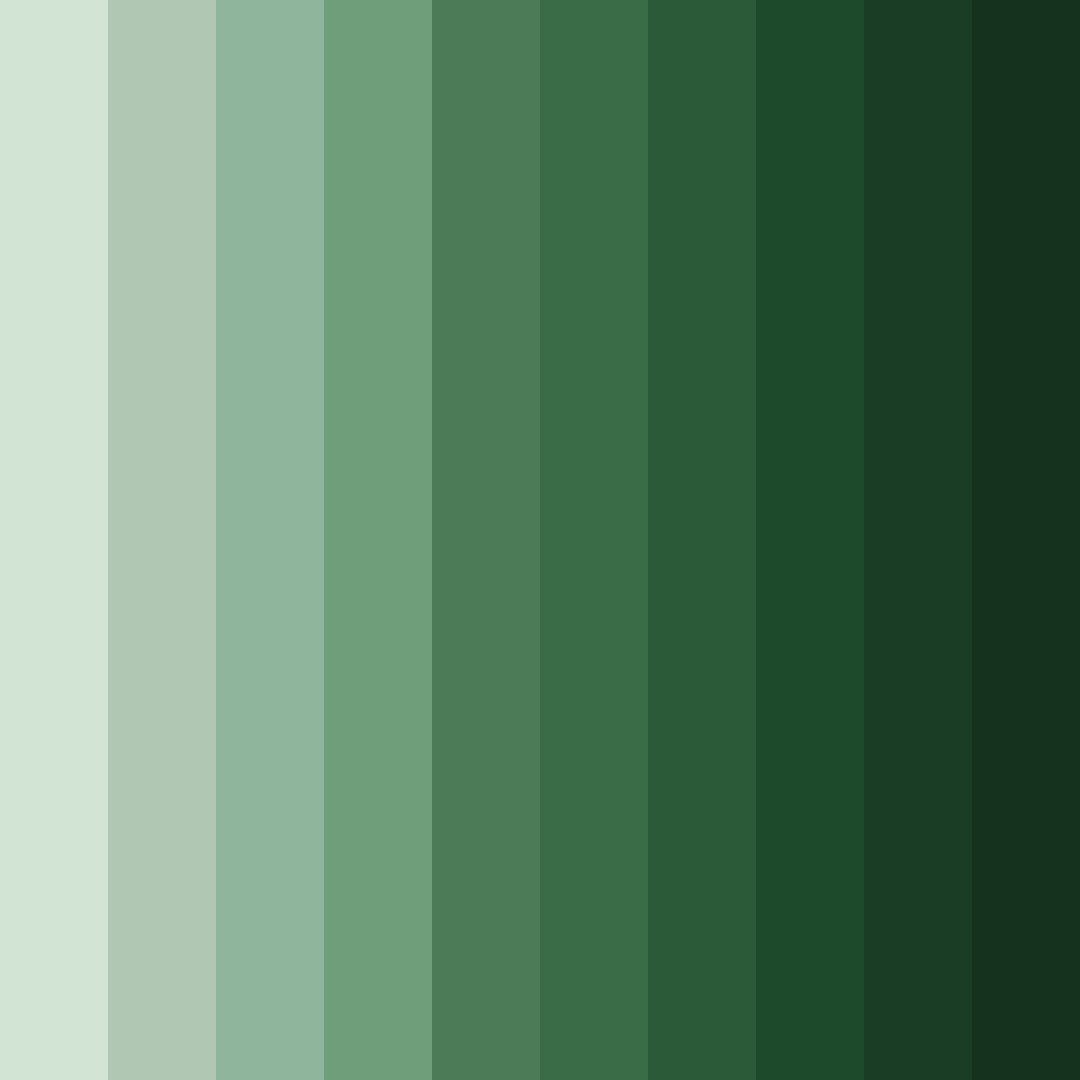 Download shades of sage green color palette PNG image (square)