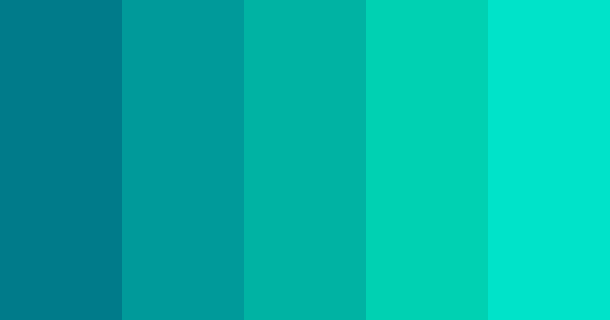 Download tropical serenity color palette PNG image (landscape)
