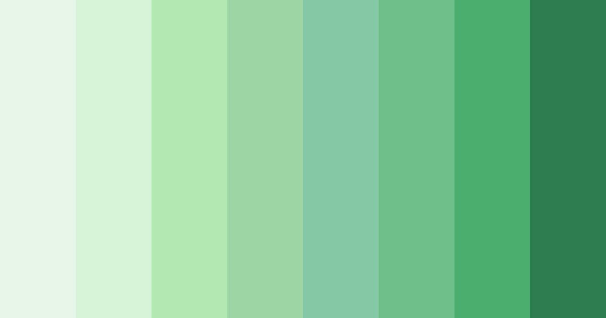 Download green sakura color palette PNG image (landscape)