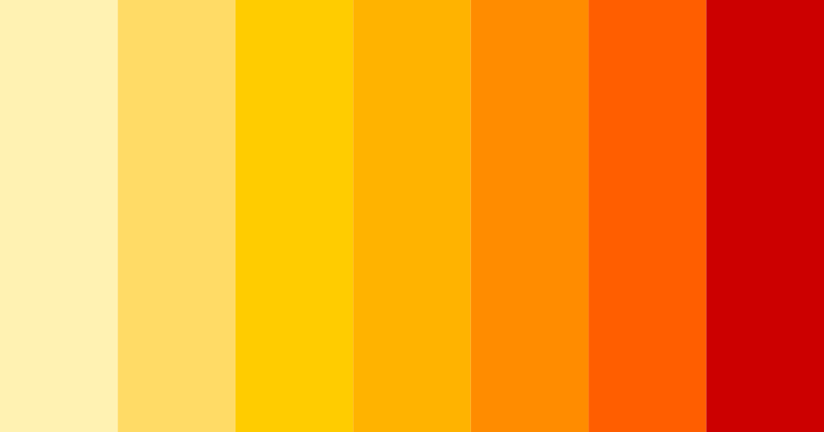Download vibrant red yellow color palette PNG image (landscape)
