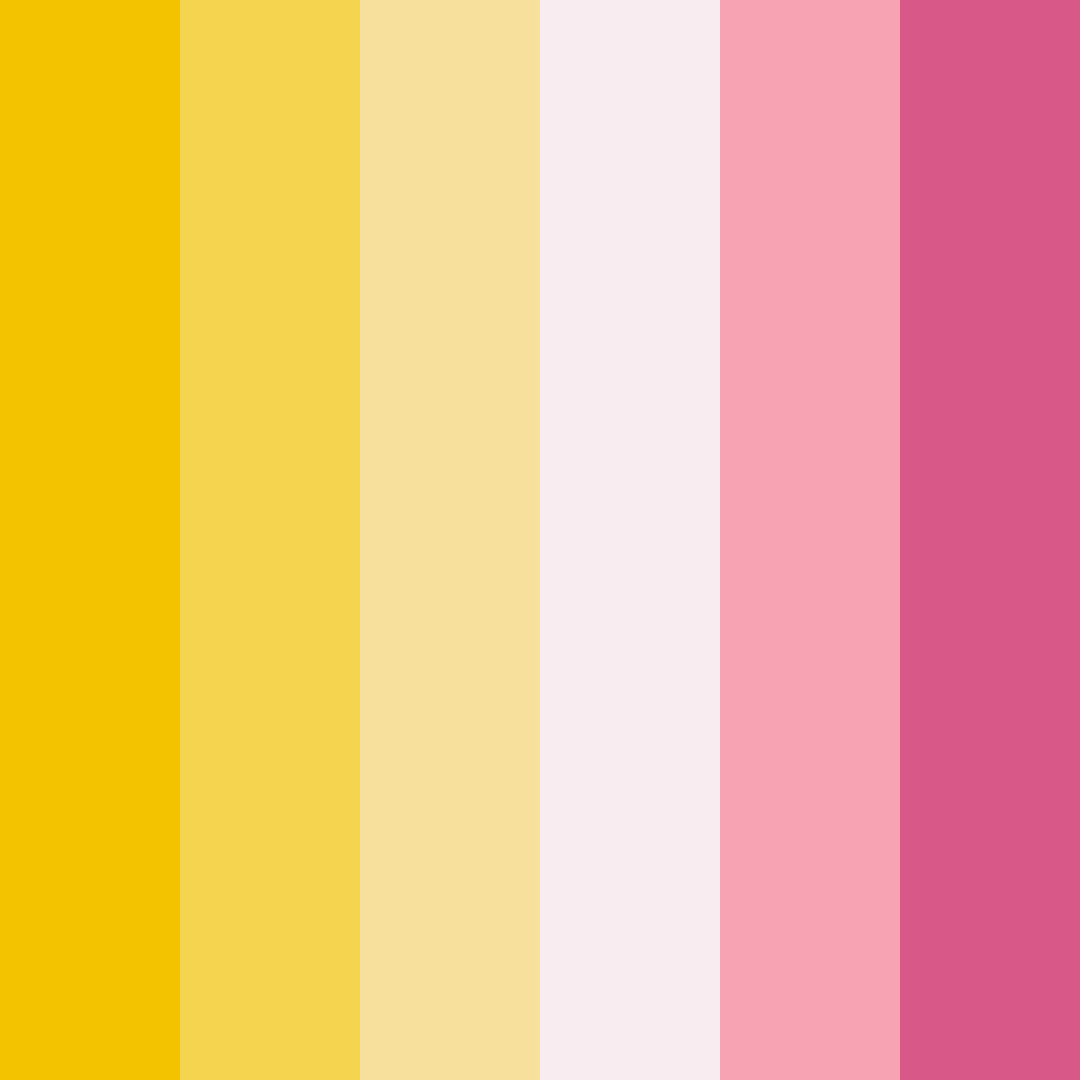 Download yellow blossom color palette PNG image (square)