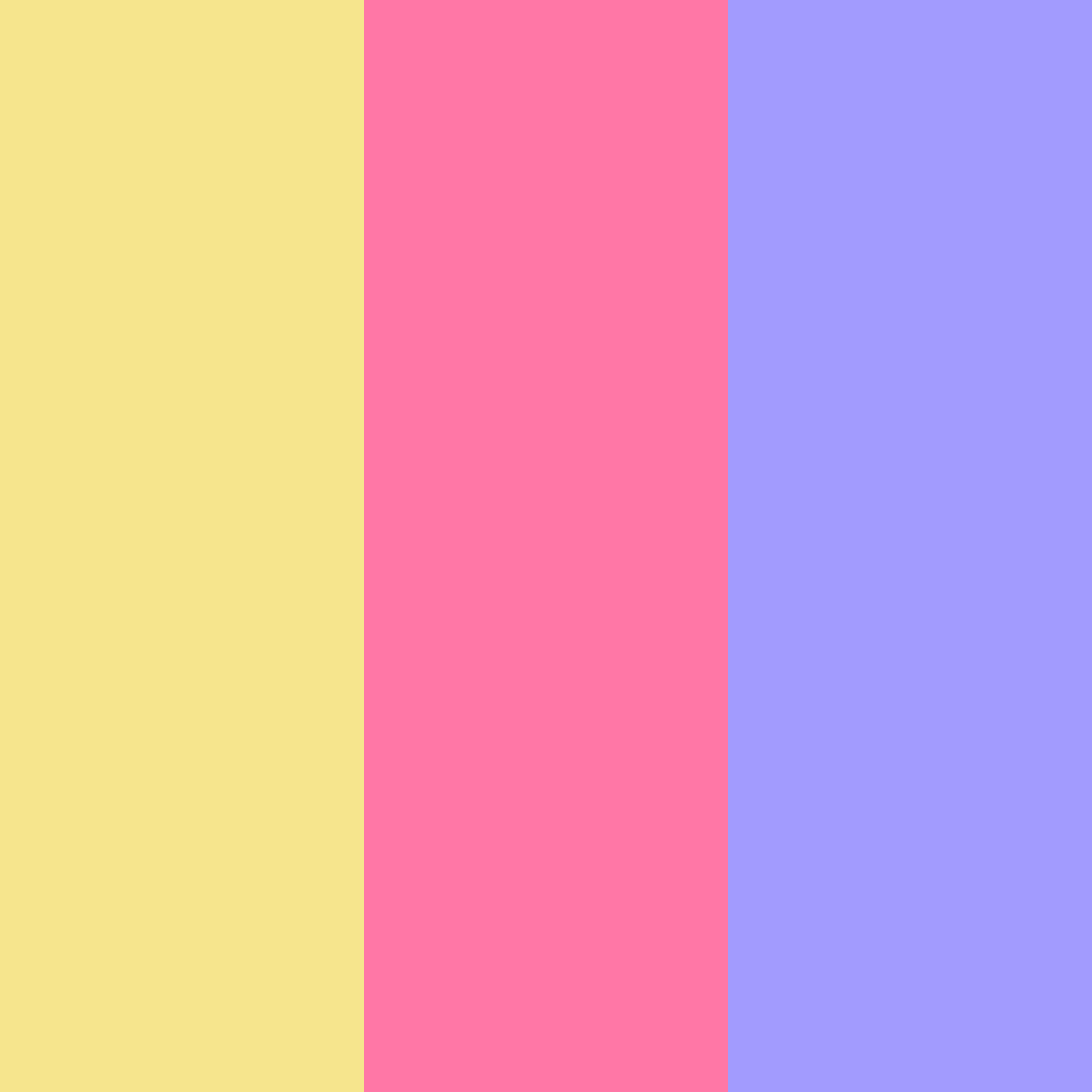 Download cotton candy garden color palette PNG image (square)