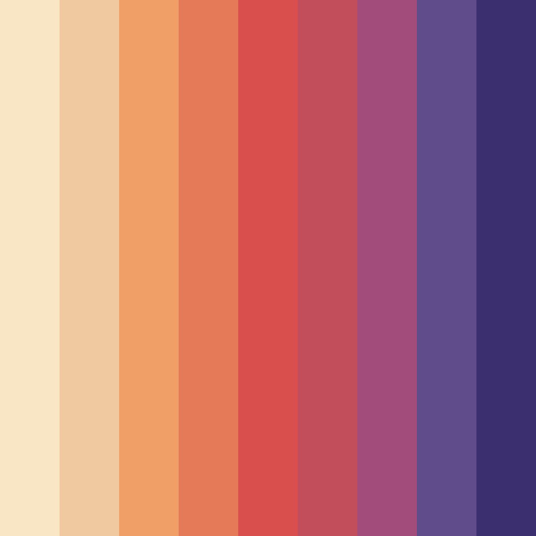 Download warm pink color palette PNG image (square)
