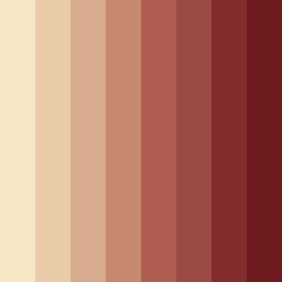 Download warm red color palette PNG image (square)