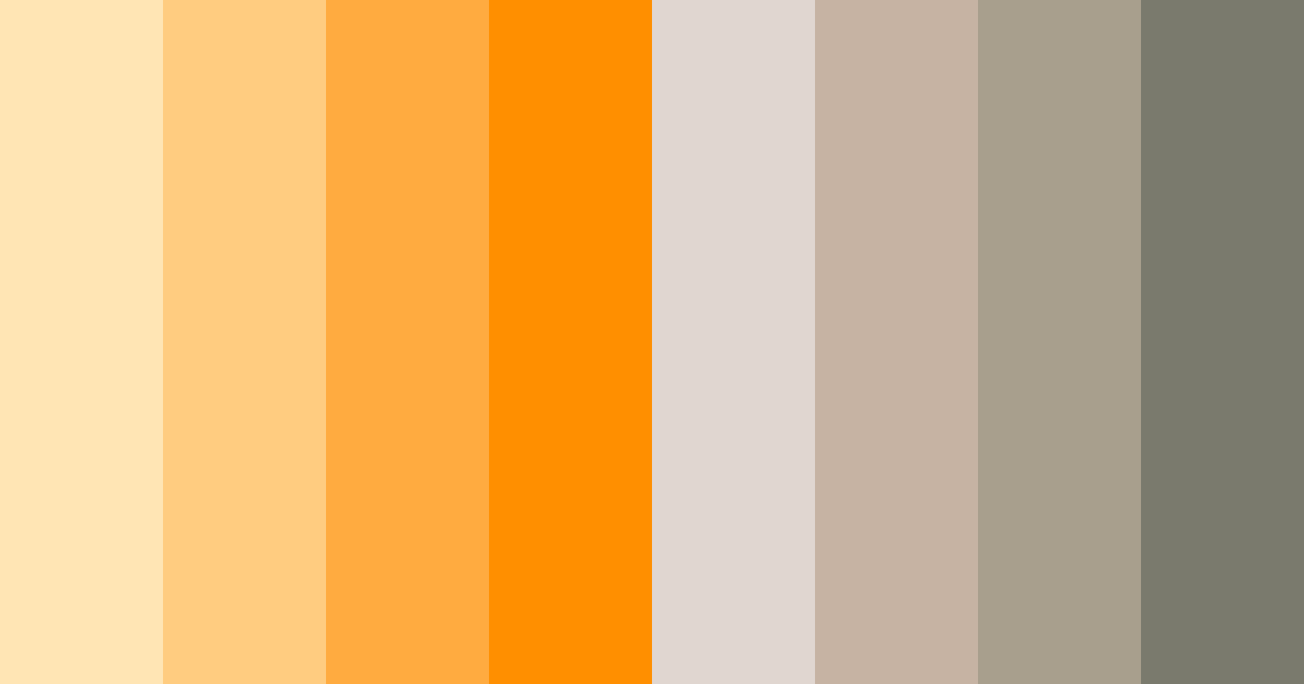 Download warm beige color palette PNG image (landscape)