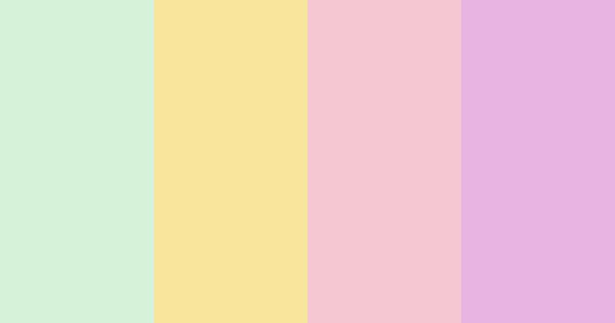 Download minty pastels color palette PNG image (landscape)