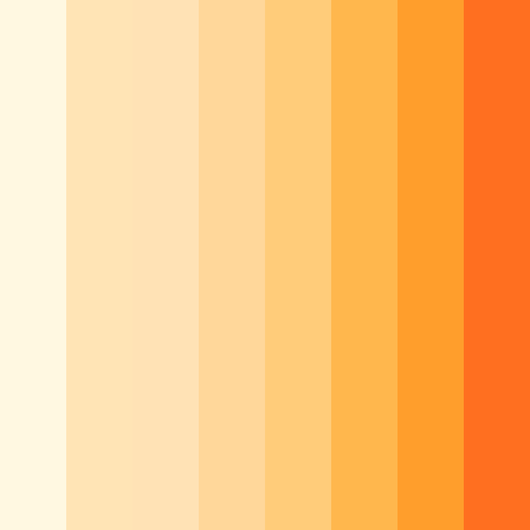 Download creamy sunshine color palette PNG image (square)