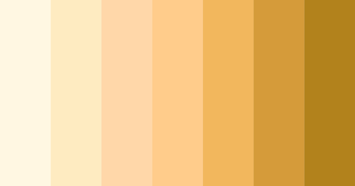 Download creamy sunset color palette PNG image (landscape)