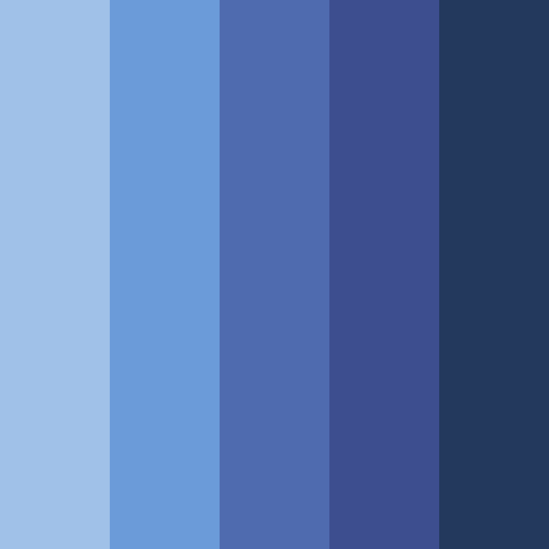 Download shades of klein blue color palette PNG image (square)
