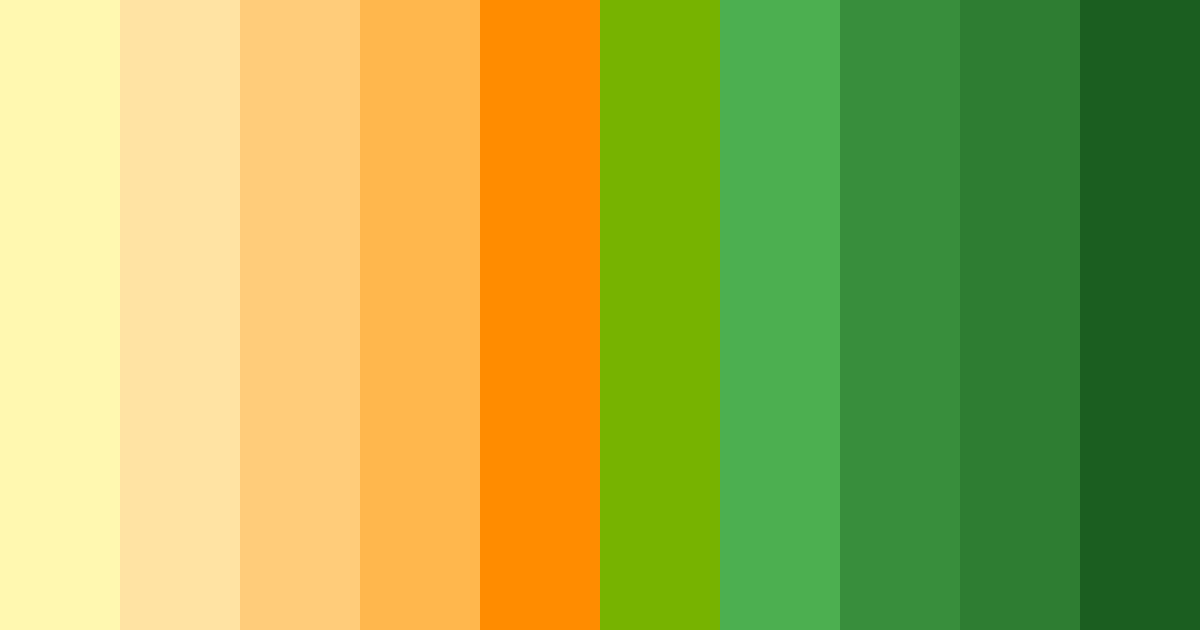 Download yellow green red color palette PNG image (landscape)