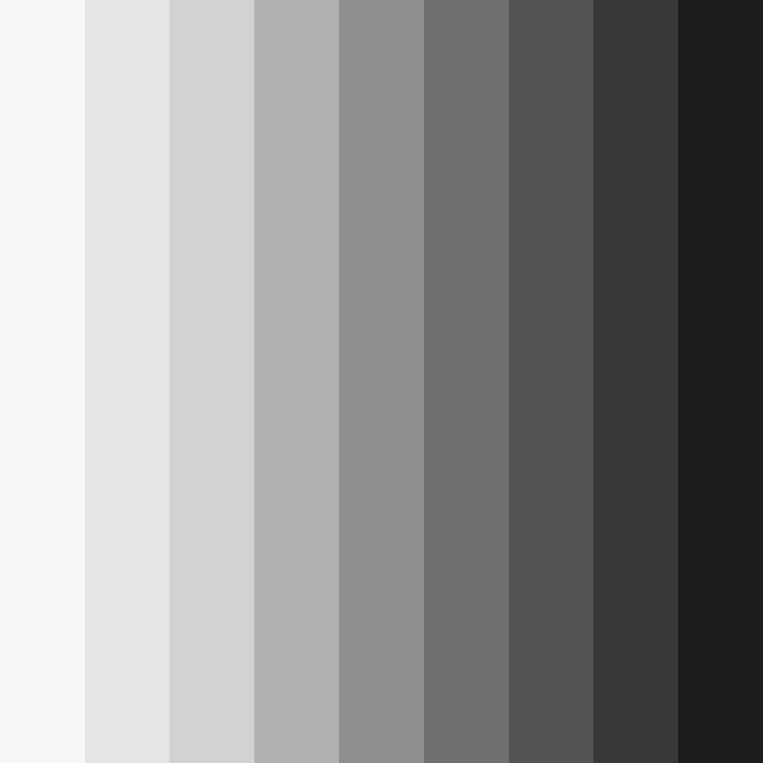 Download shades of gray color palette PNG image (square)