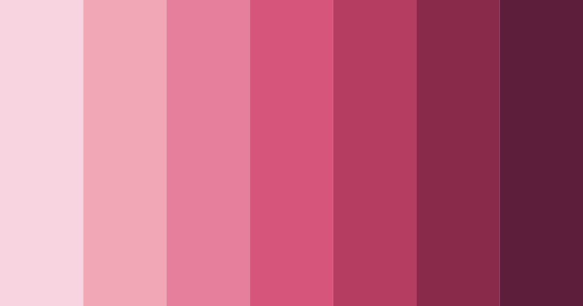Download pastel pink shades color palette PNG image (landscape)