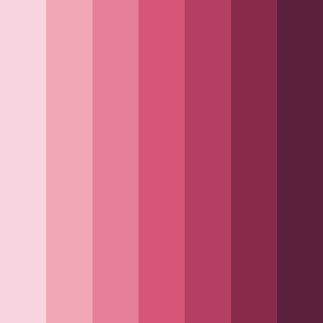 Download pastel pink shades color palette PNG image (square)