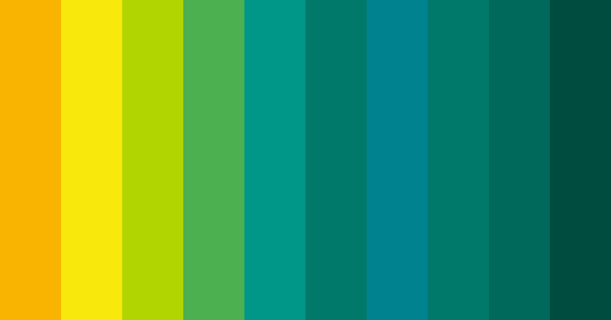 Download vibrant green color palette PNG image (landscape)
