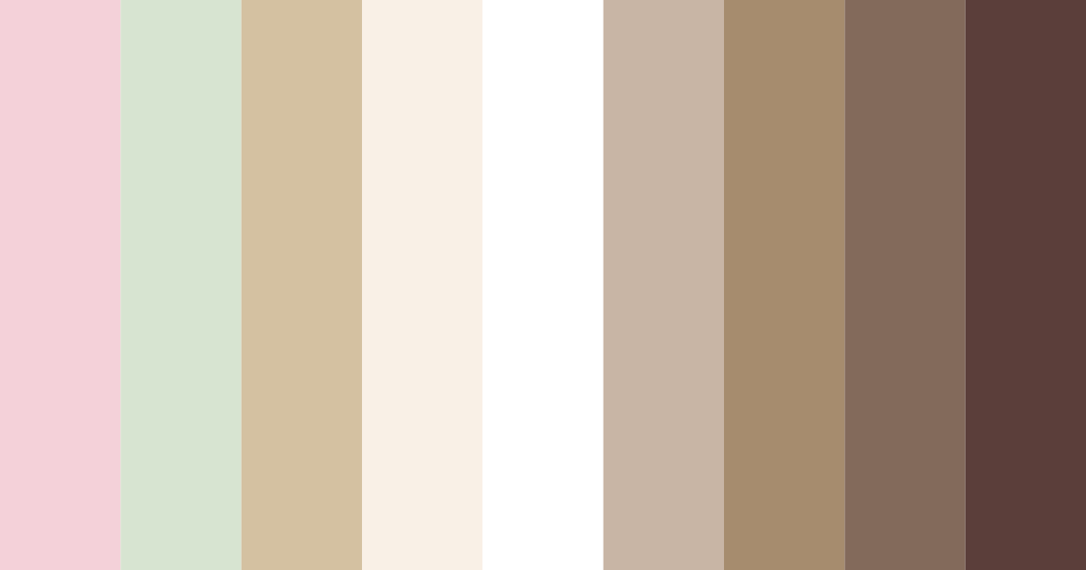 Download rose and sage harmony color palette PNG image (landscape)
