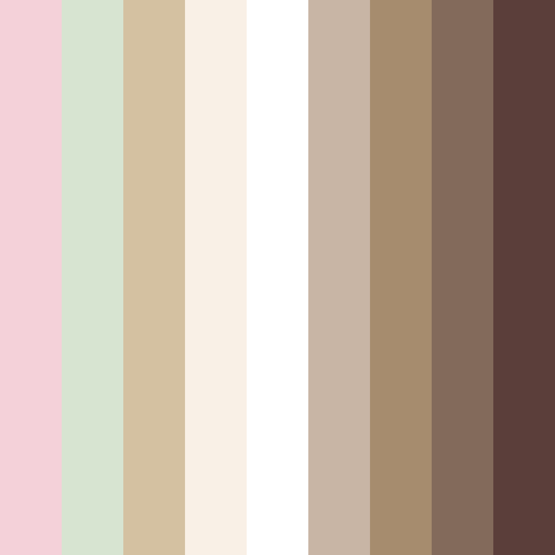 Download rose and sage harmony color palette PNG image (square)
