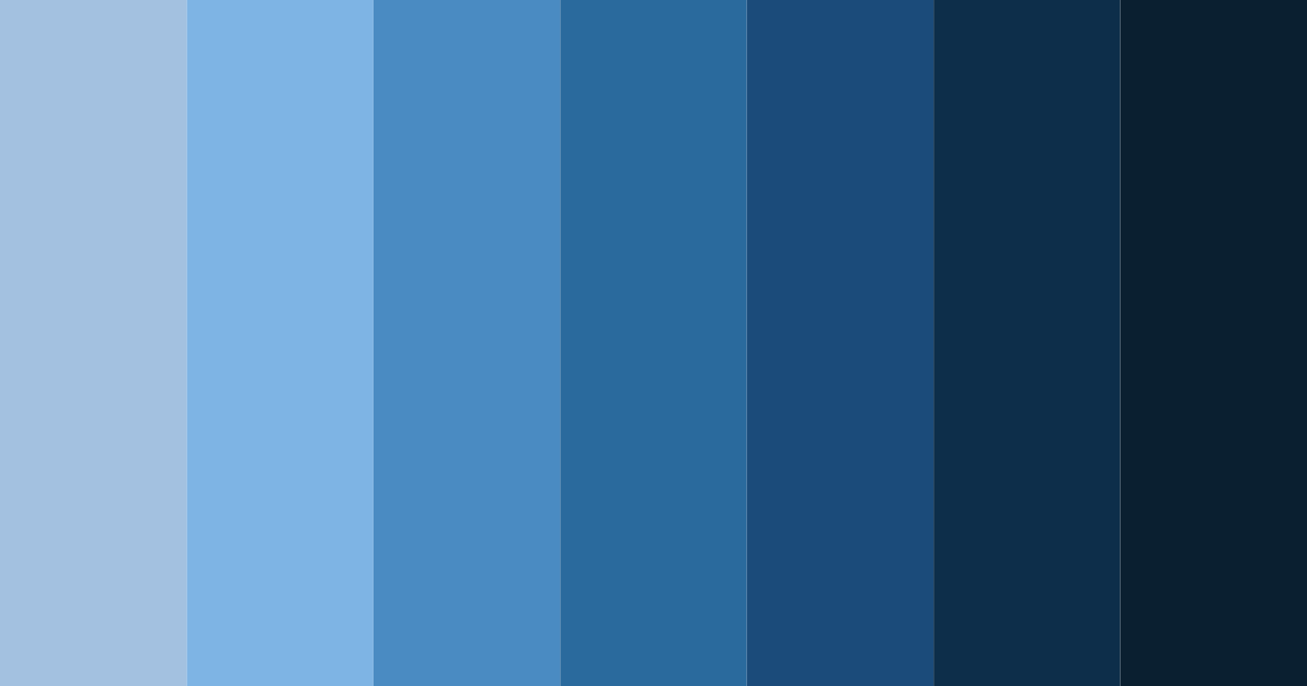 Download popular blue color palette PNG image (landscape)