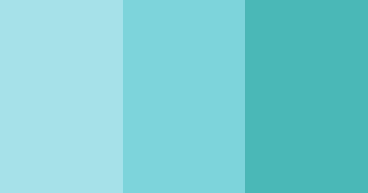 Download teal ocean color palette PNG image (landscape)