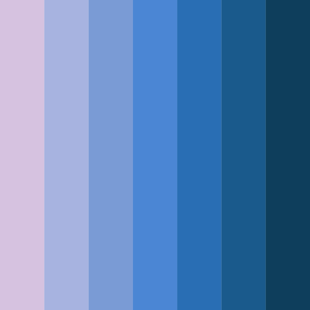 Download bright blue purple color palette PNG image (square)