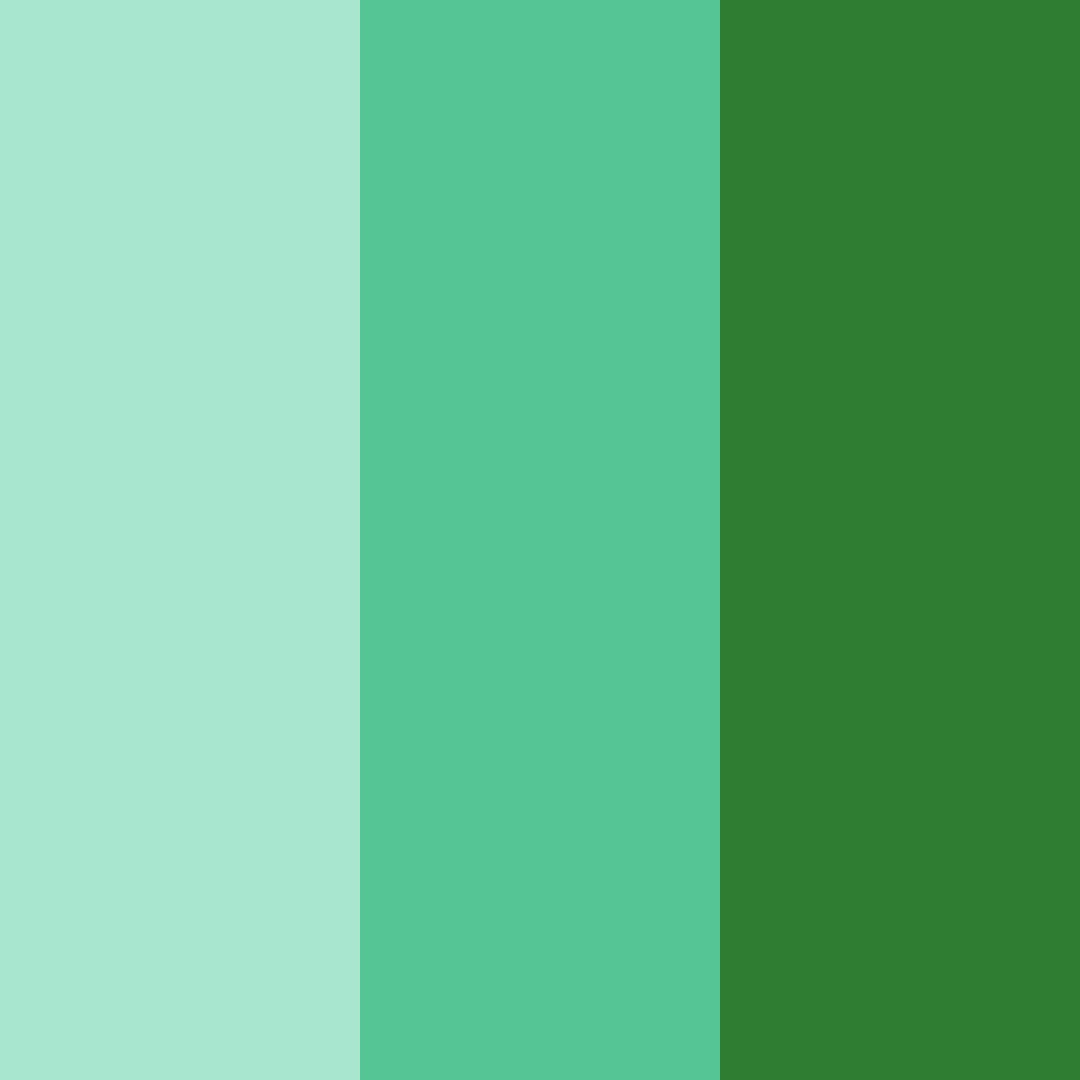 Download emerald bliss color palette PNG image (square)