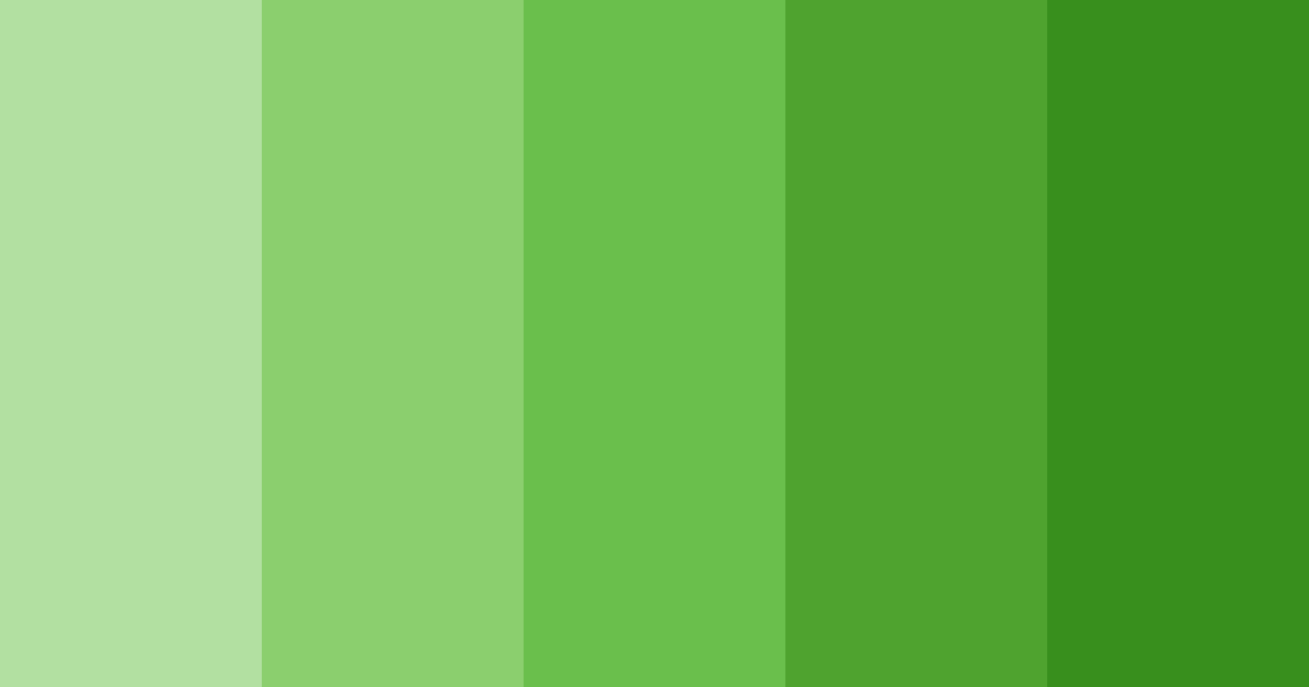 Download bright green garden color palette PNG image (landscape)