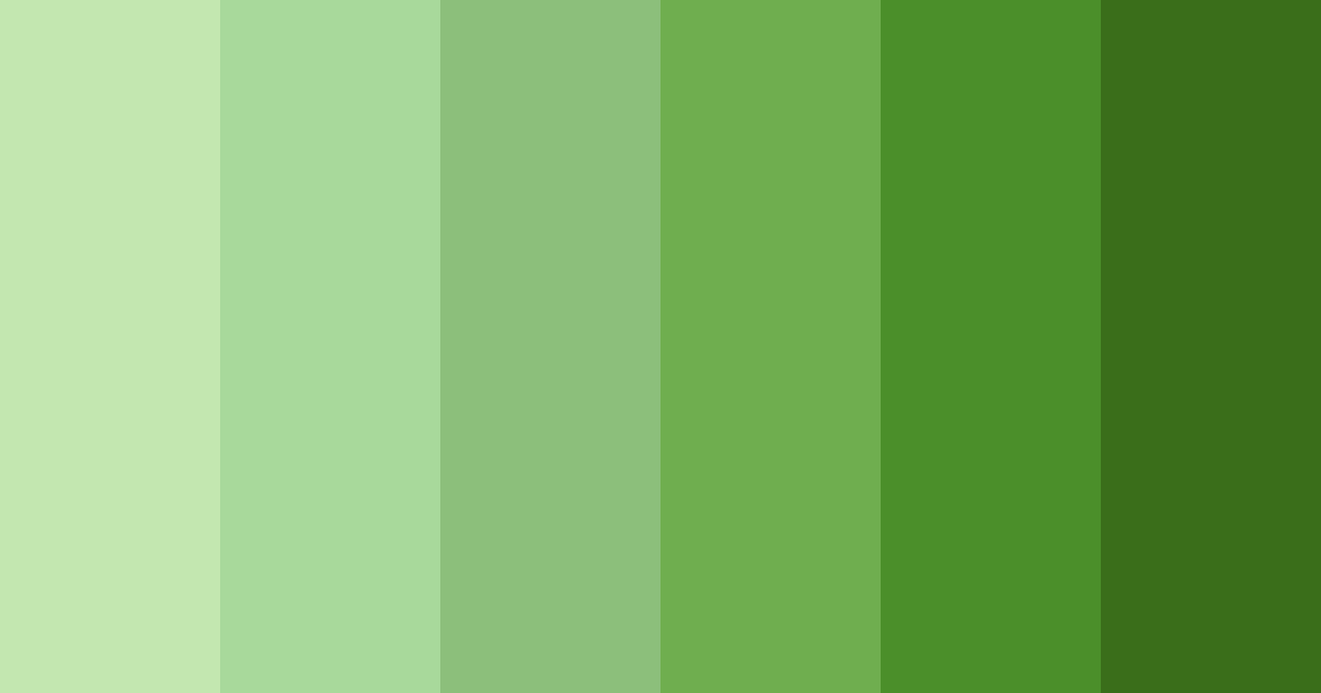 Download shades of apple green color palette PNG image (landscape)