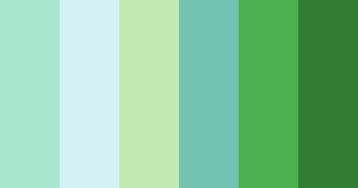 Download bright green bliss color palette PNG image (landscape)