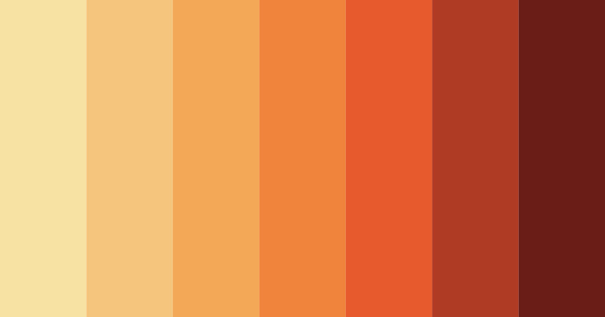 Download autumnal ember color palette PNG image (landscape)