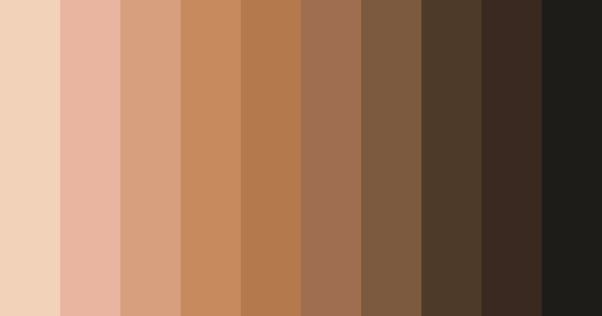 Download vintage brown color palette PNG image (landscape)