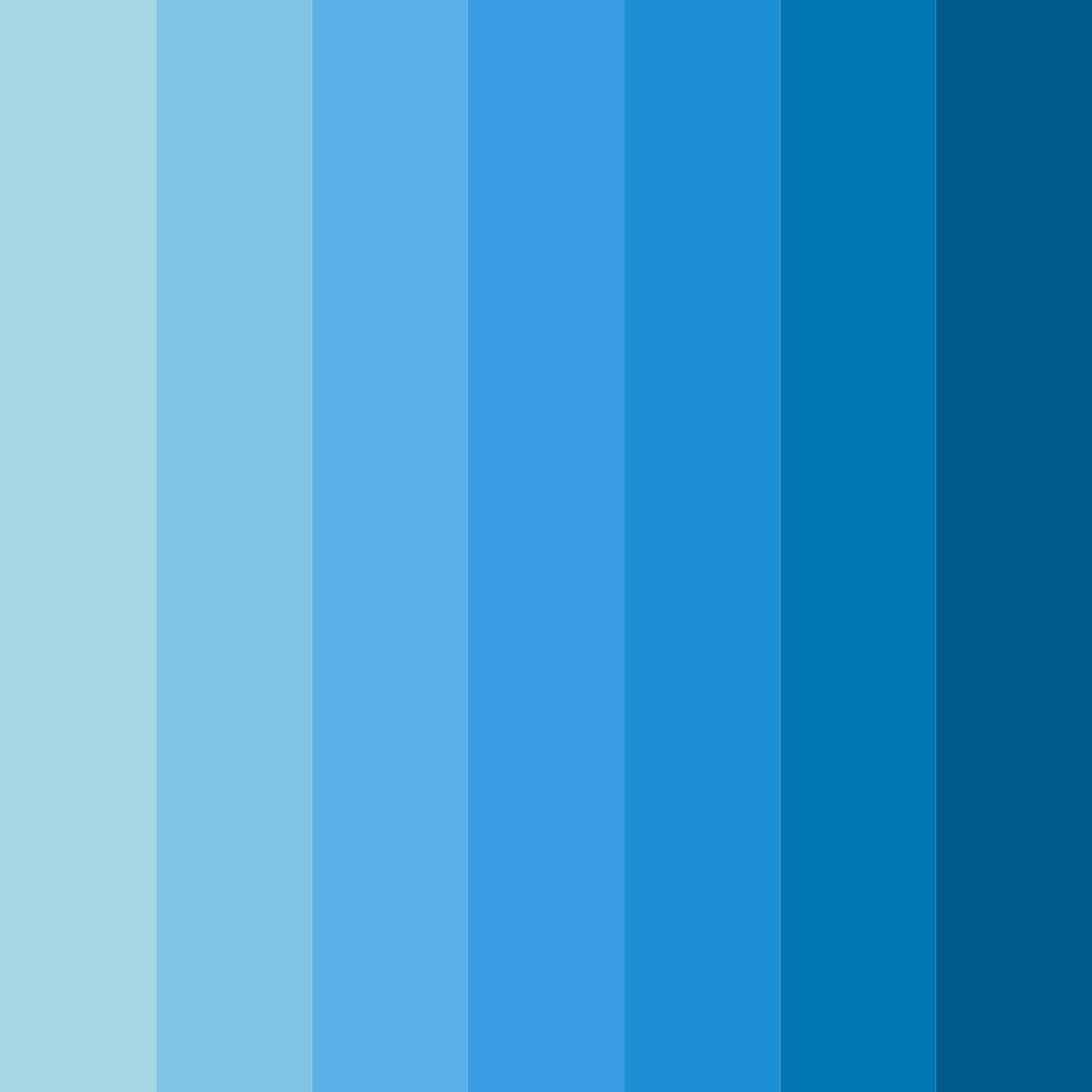 Download bright blue color palette PNG image (square)