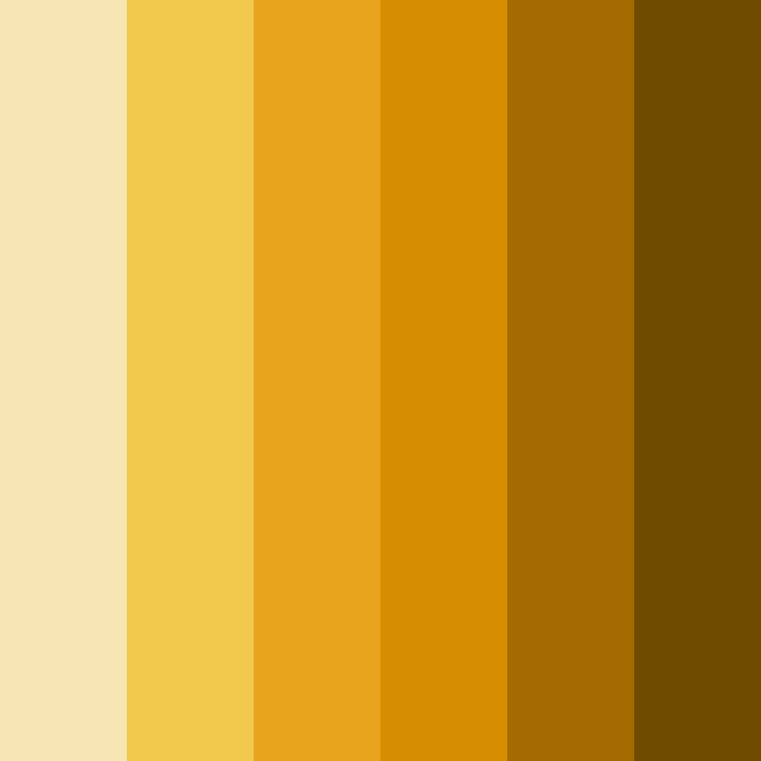Download golden spring color palette PNG image (square)