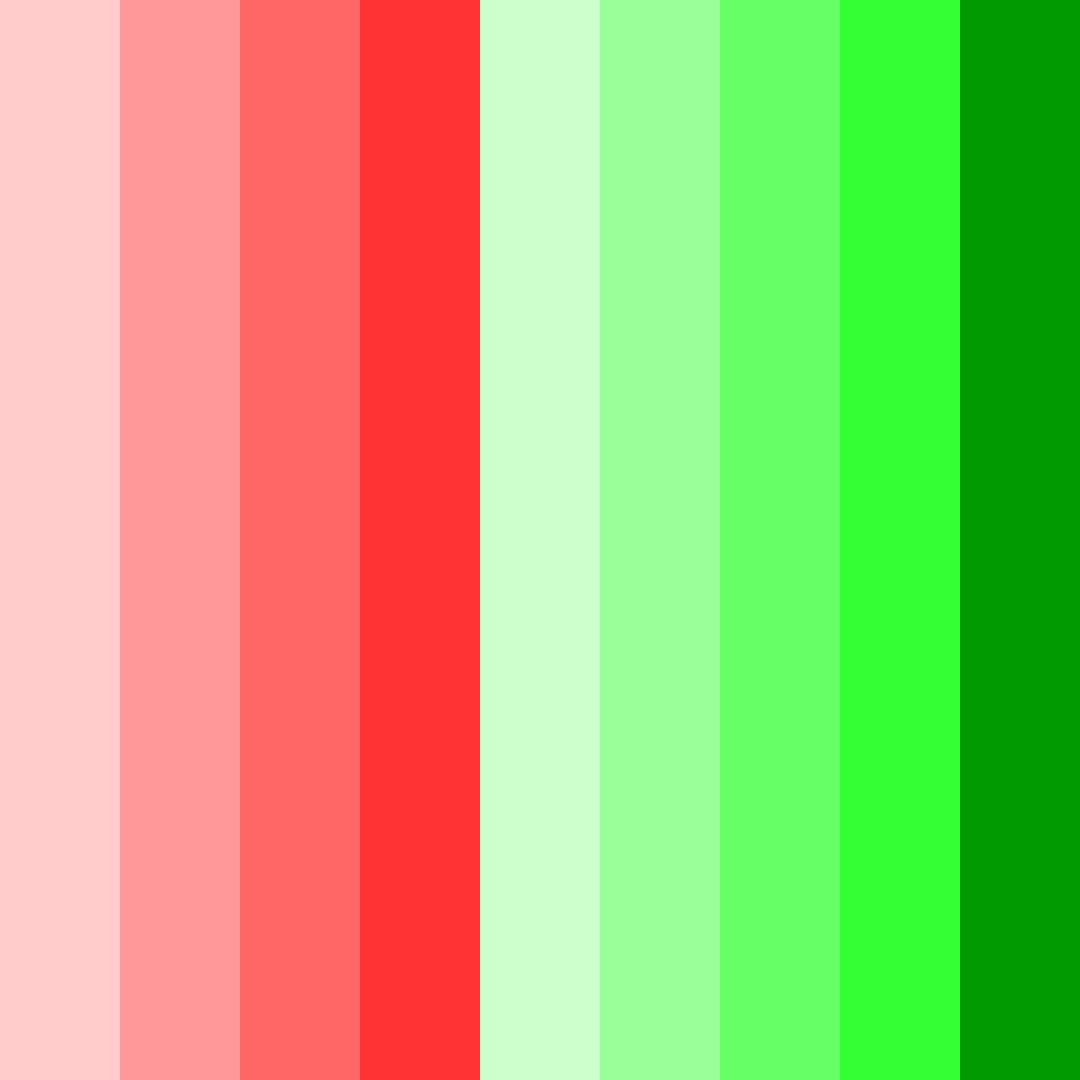 Download red green delight color palette PNG image (square)