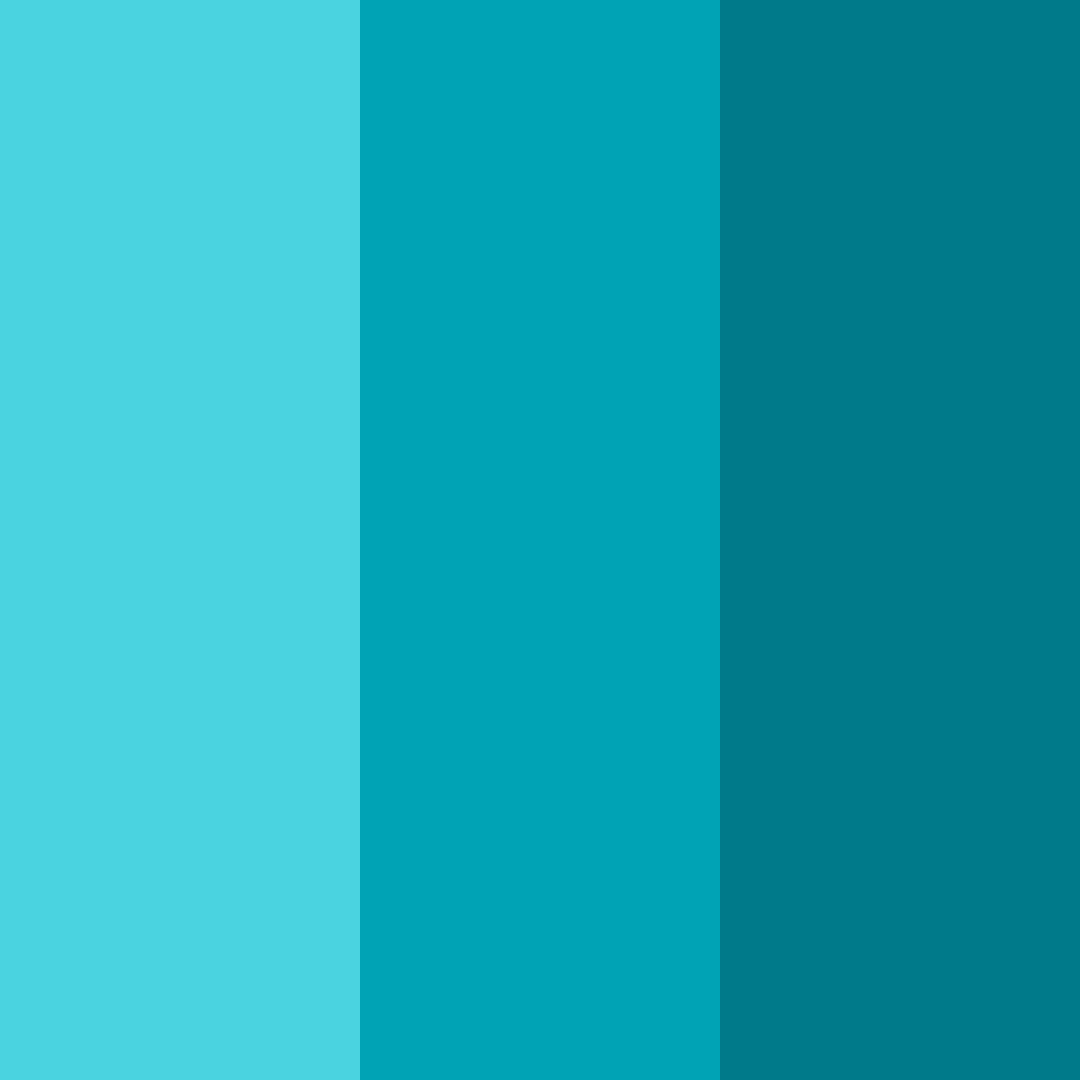 Download tropical teal waves color palette PNG image (square)