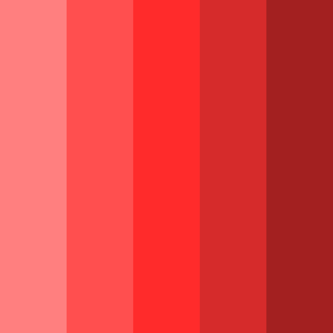 Download bright red color palette PNG image (square)