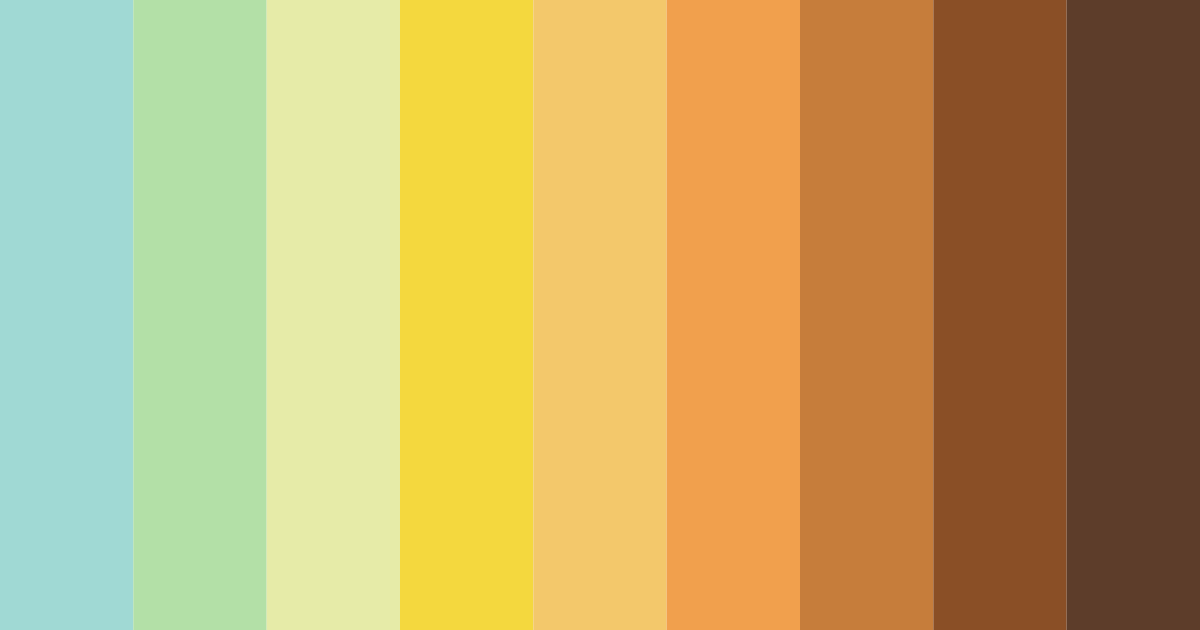 Download cold blue green yellow color palette PNG image (landscape)