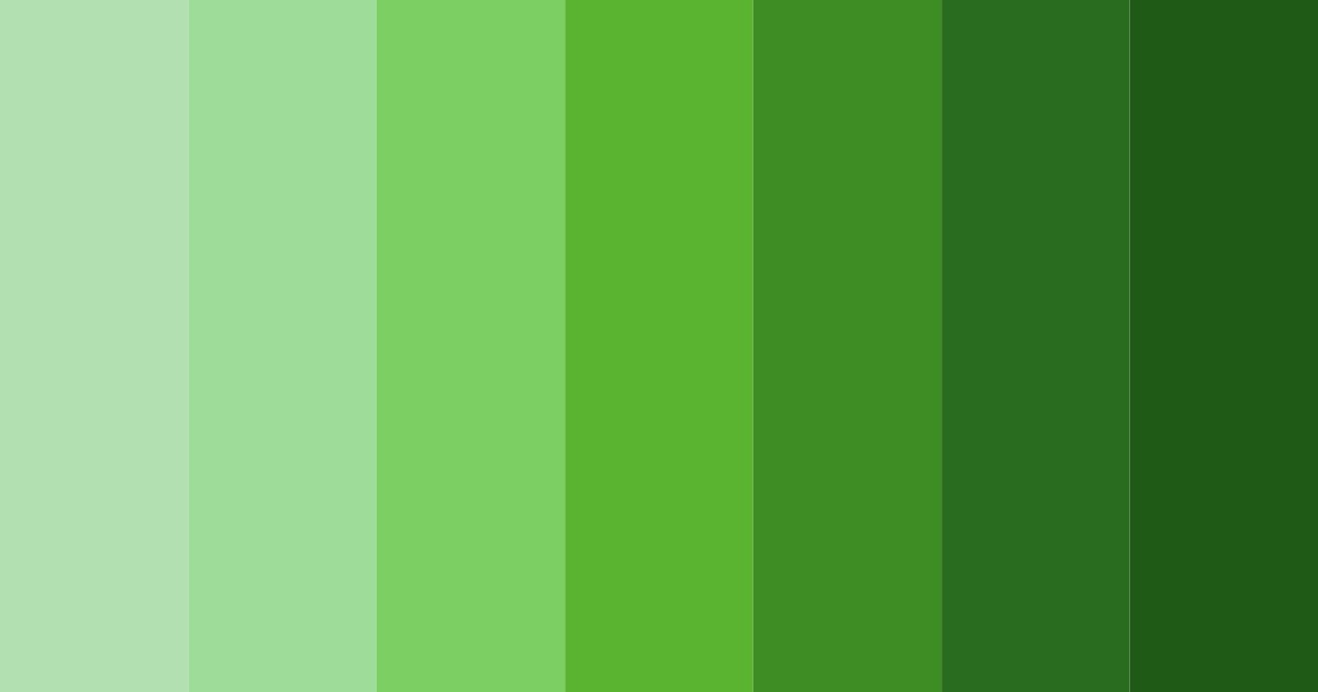 Download verdant harmony color palette PNG image (landscape)