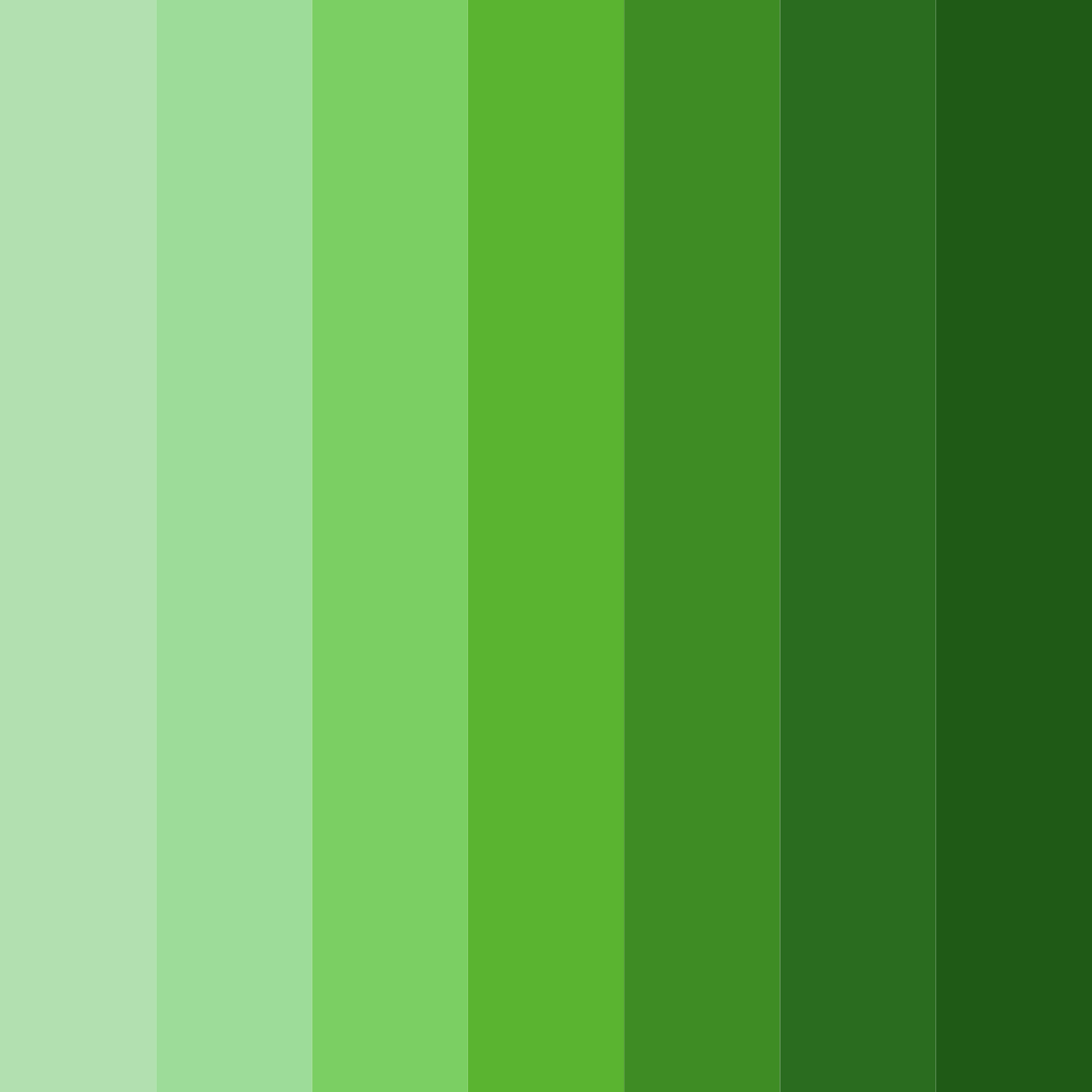 Download verdant harmony color palette PNG image (square)