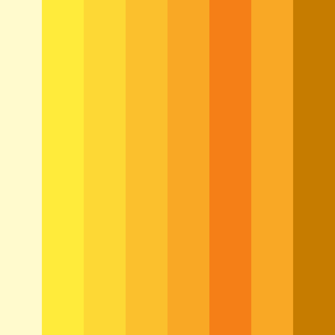Download bright lemon yellow color palette PNG image (square)