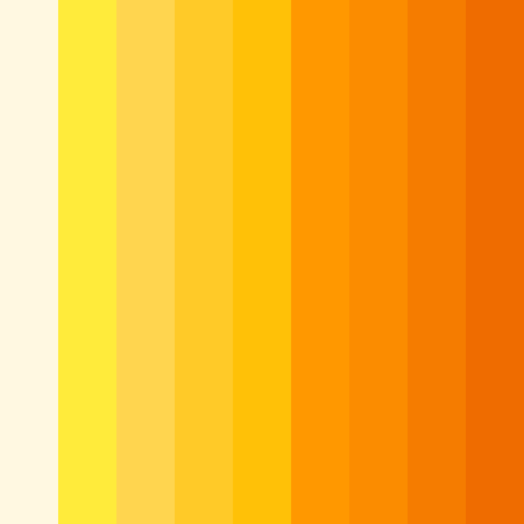 Download light yellow sunshine color palette PNG image (square)