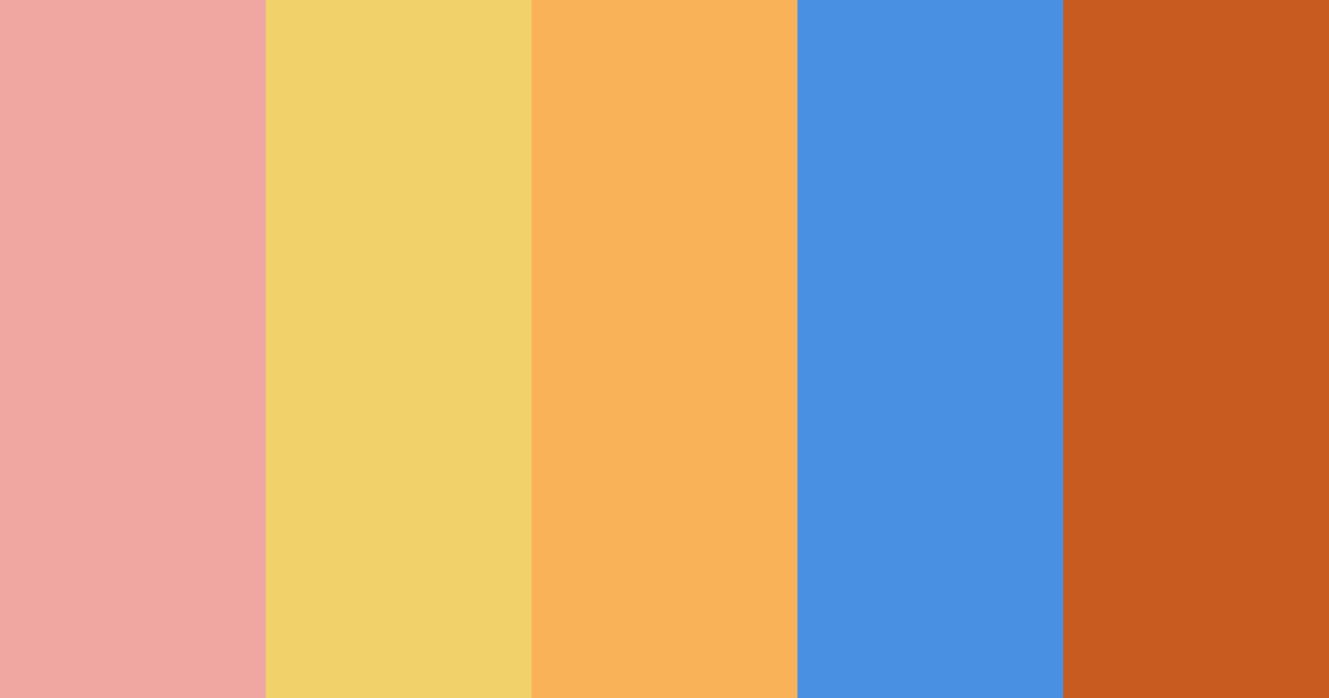 Download blue orange burst color palette PNG image (landscape)