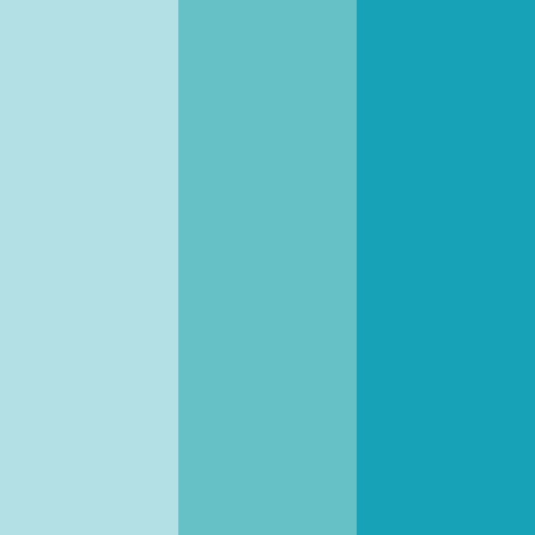 Download teal serenity color palette PNG image (square)