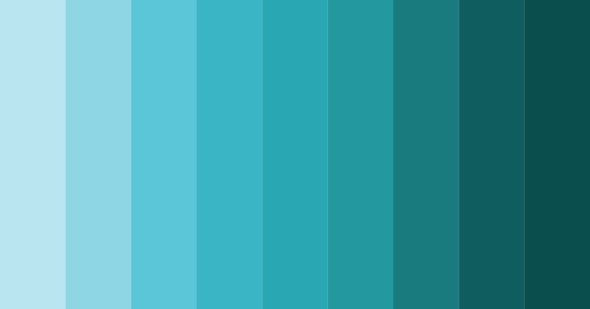 Download aqua serenade color palette PNG image (landscape)