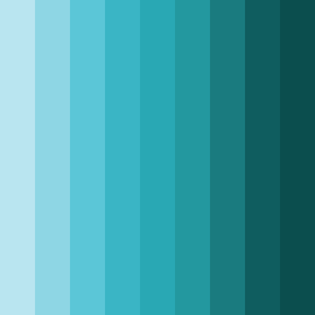Download aqua serenade color palette PNG image (square)