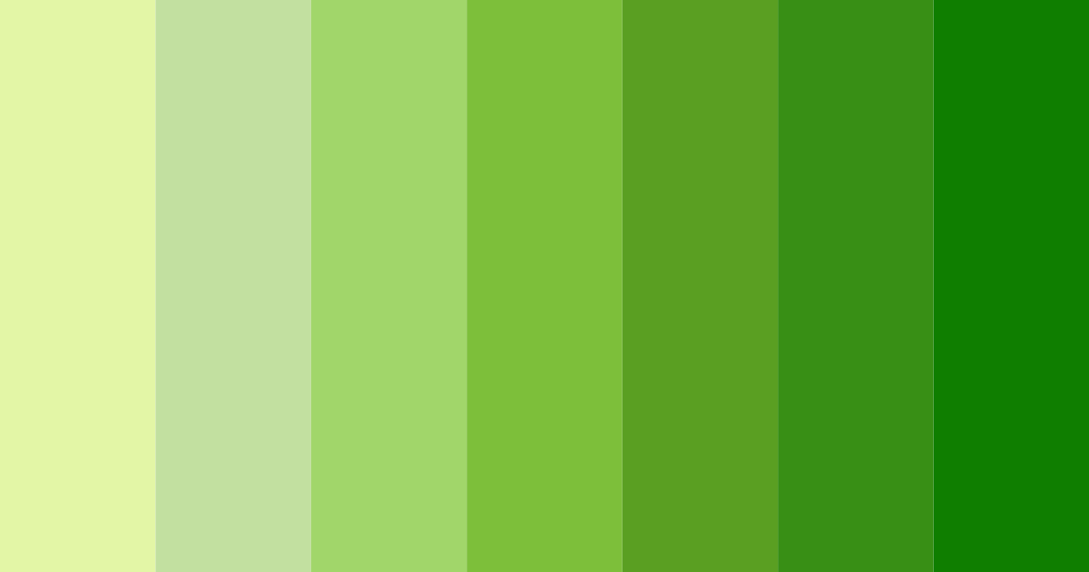 Download lime lushness color palette PNG image (landscape)