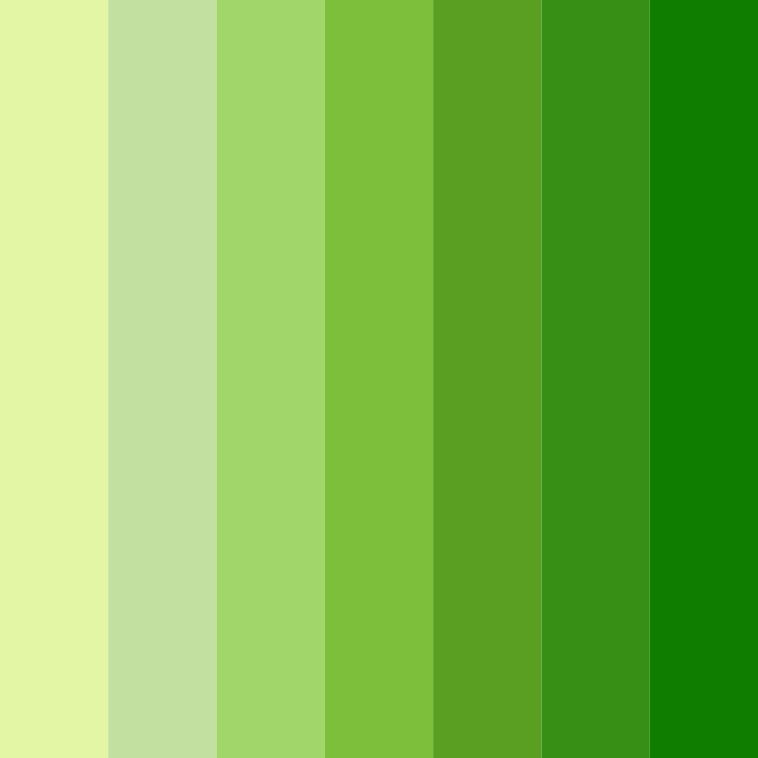 Download lime lushness color palette PNG image (square)
