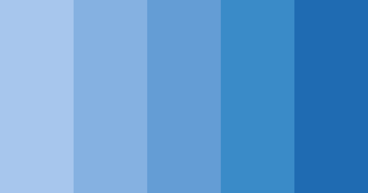 Download soothing blue color palette PNG image (landscape)