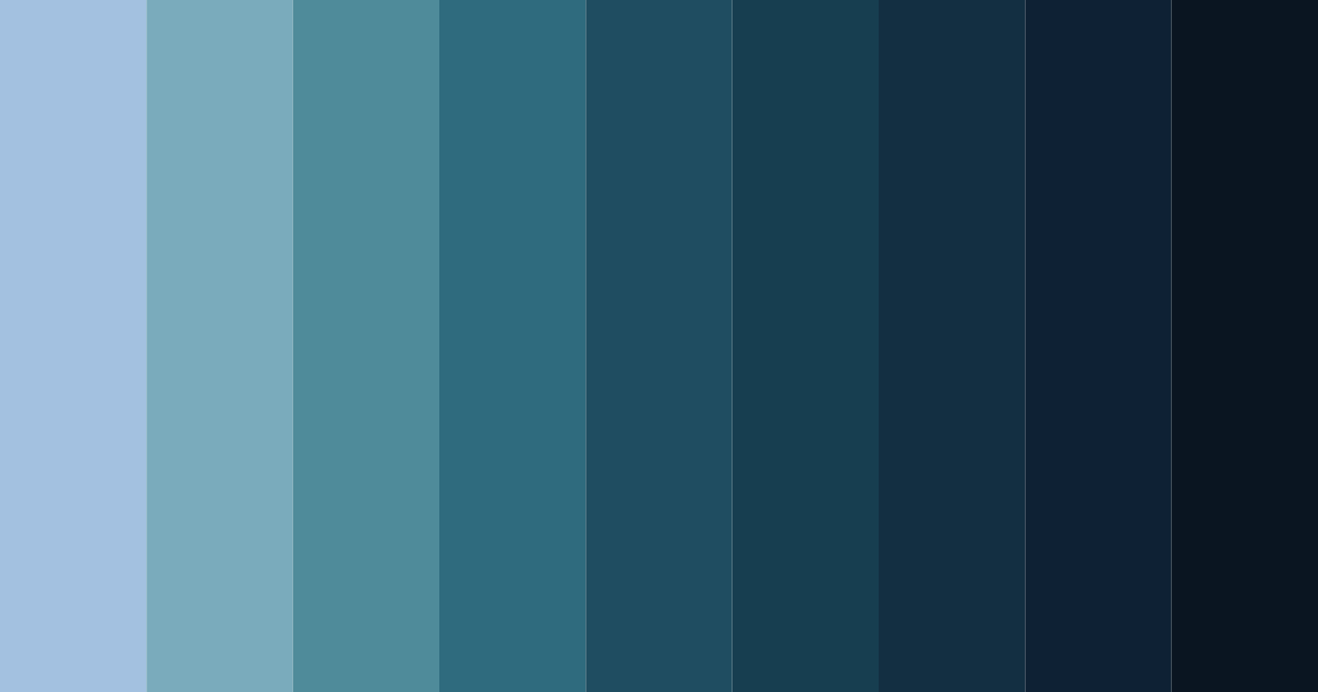 Download deep blue ocean color palette PNG image (landscape)